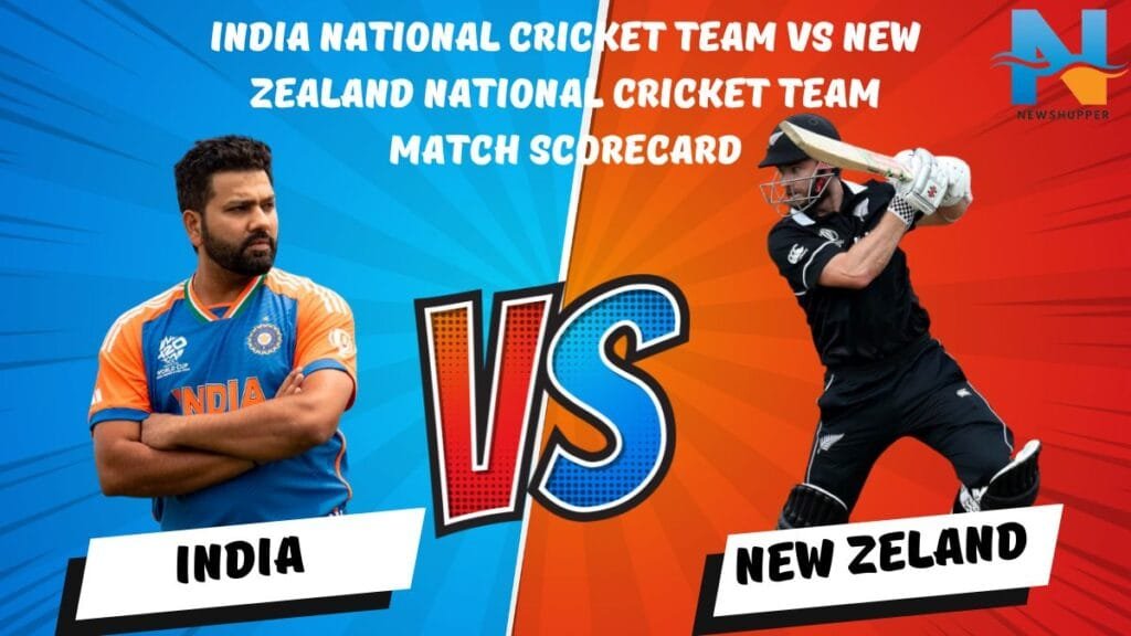 India National Cricket Team vs New Zealand National Cricket Team Match Scorecard